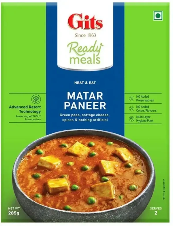 GITS Gits RM Matar Paneer 285gm