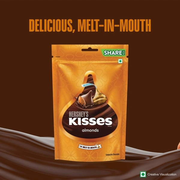 HERSHEYS HERS KISSES Almonds 100gm