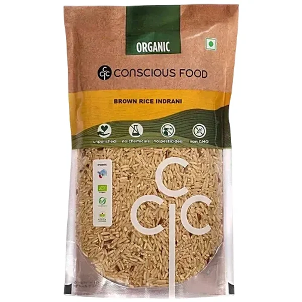 CONSCIOUS FOOD CF Organic Brown Indrani Rice 500gm