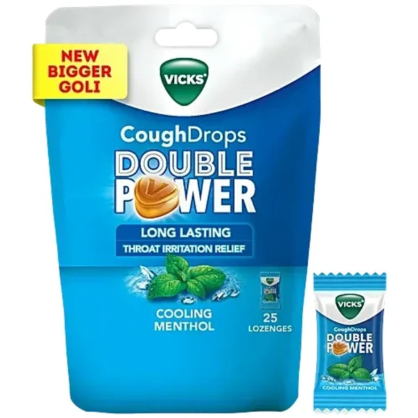 VICKS Vicks Double Power Standee Pouch 25s menthol
