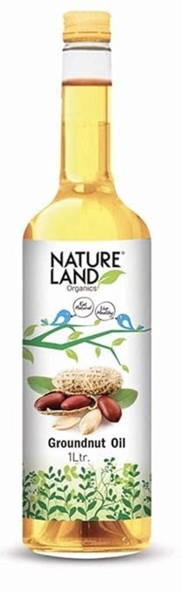 NATURAL LAND NL ORG Groundnut Oil 1LT BTL