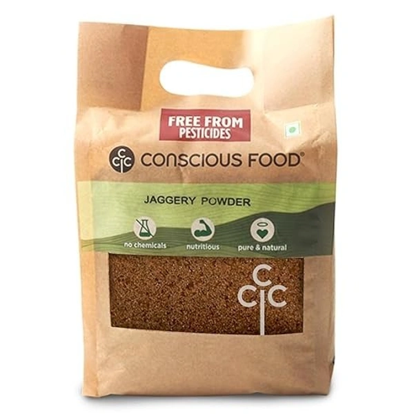 CONSCIOUS FOOD CF Organic Jaggery Powder 500gm