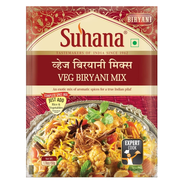 SUHANA SM VEG BRIYANI 50GM