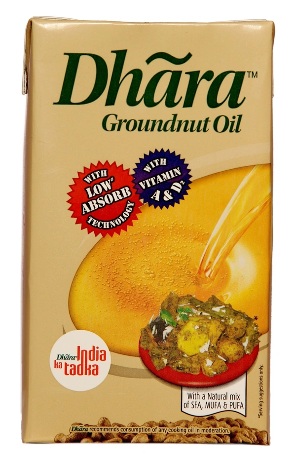 Dhara Filtered Groundnut Oil 1ltr