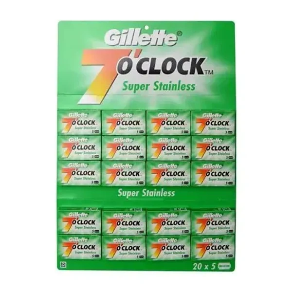 Gillette 7o Clock SP Blades 100s