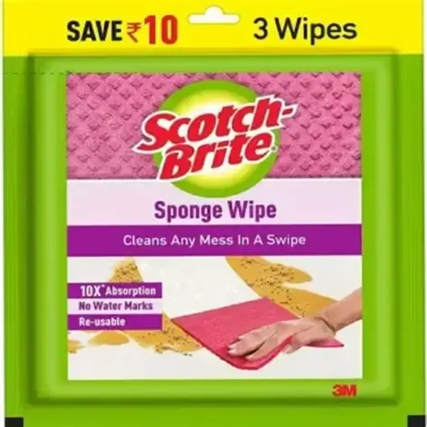 Scotch Brite Sponge Wipe 3 wipes