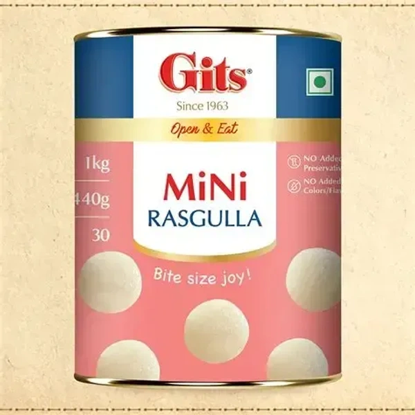 GITS Gits Mini Rasgulla Tin 1kg