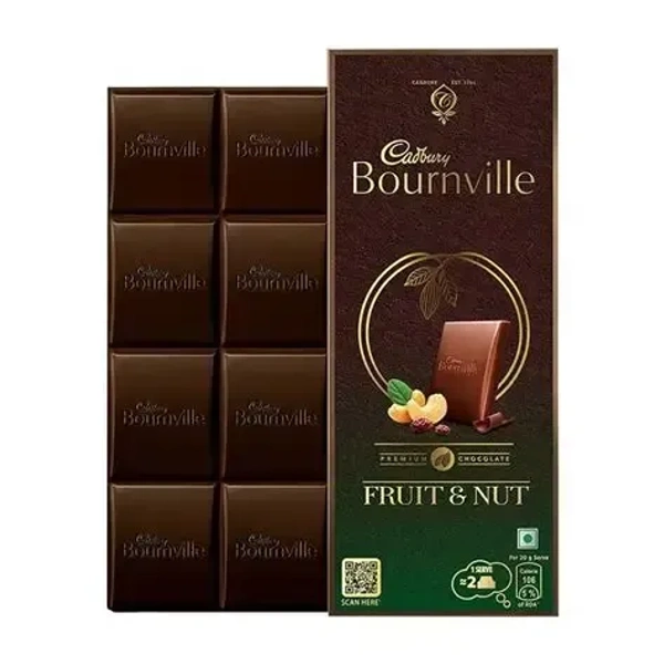 Cadbury CAD Bournvil Fruit&Nut Dark choco 75gm