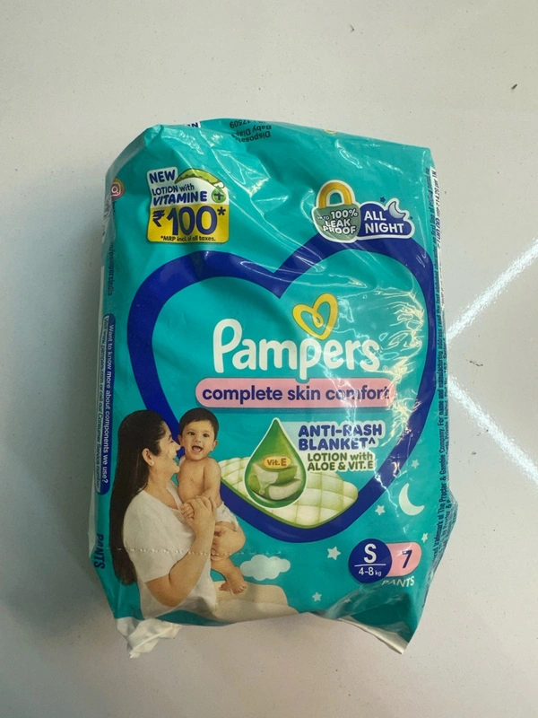 Pampers Blue Pants Regs S
