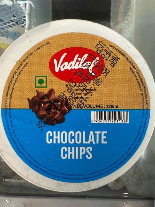 Vodilal Chocolate Chips 120ml