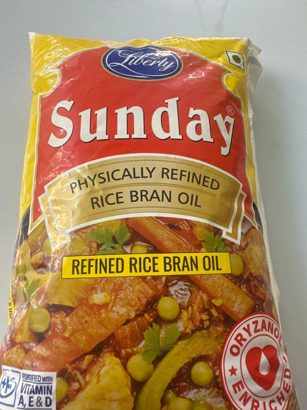 SUNDAY RICE BRAN OIL 1LT PP