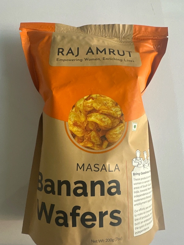 RAJ AMRUT Raj Amrut Msla Banana Wafers 200gm