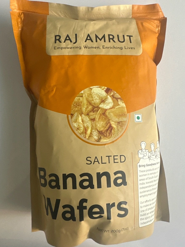 RAJ AMRUT Raj Amrut Salted Bana Wafers 200gm