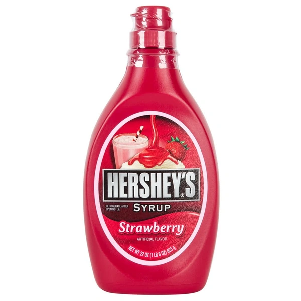 HERSHEYS HERS SYRUP Strawberry 623gm
