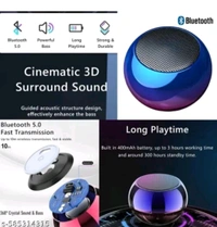 Mini Boost Colorful Wireless Bluetooth Speakers Mini Electrop... - Electric Violet, Free Size