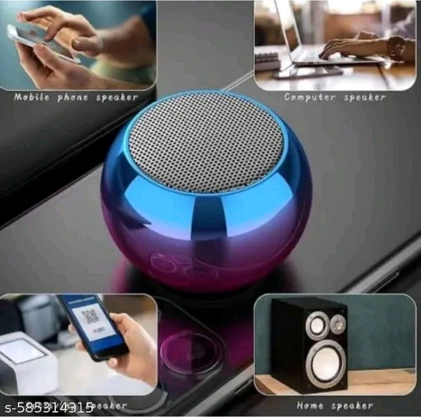 Mini Boost Colorful Wireless Bluetooth Speakers Mini Electrop... - Electric Violet, Free Size