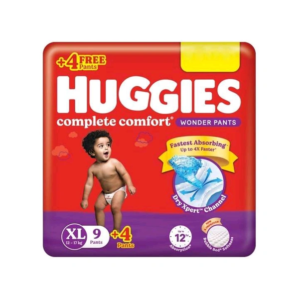 Huggies Complete Comfort Wonder Diaper (Pants, XL, 12-17 kg) - XL