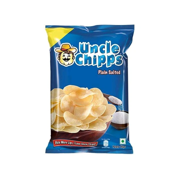Uncle Chipps Plain Salted Potato Chips 80g