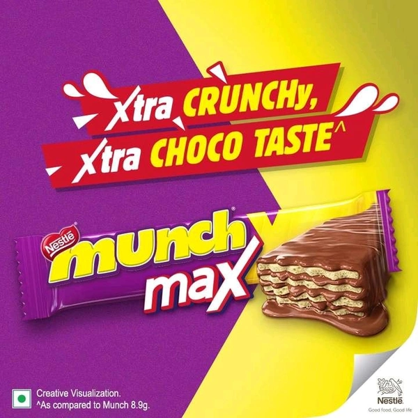 Nestle Munch Max Choco Coated Crunchy Wafer Chocolate