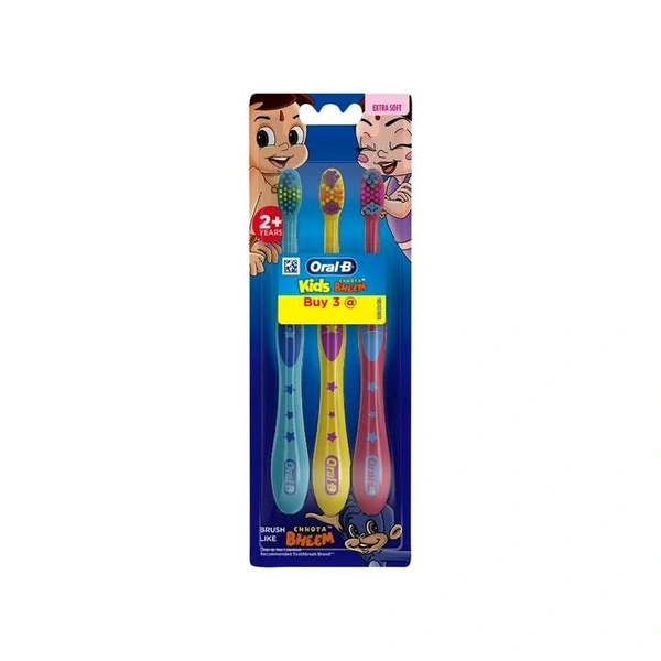Oral-B Kids Toothbrush (Colour may Vary) 1Pack 3 Pieces