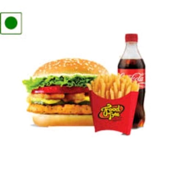 Veg Burger & French Fries & Coco Cola Combo Pack 