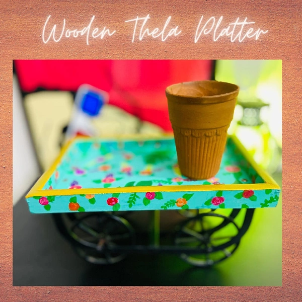 Wooden thela Platter