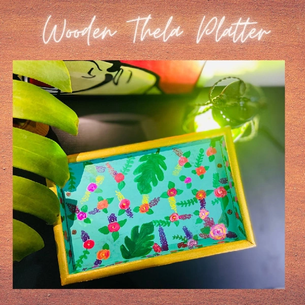 Wooden thela Platter