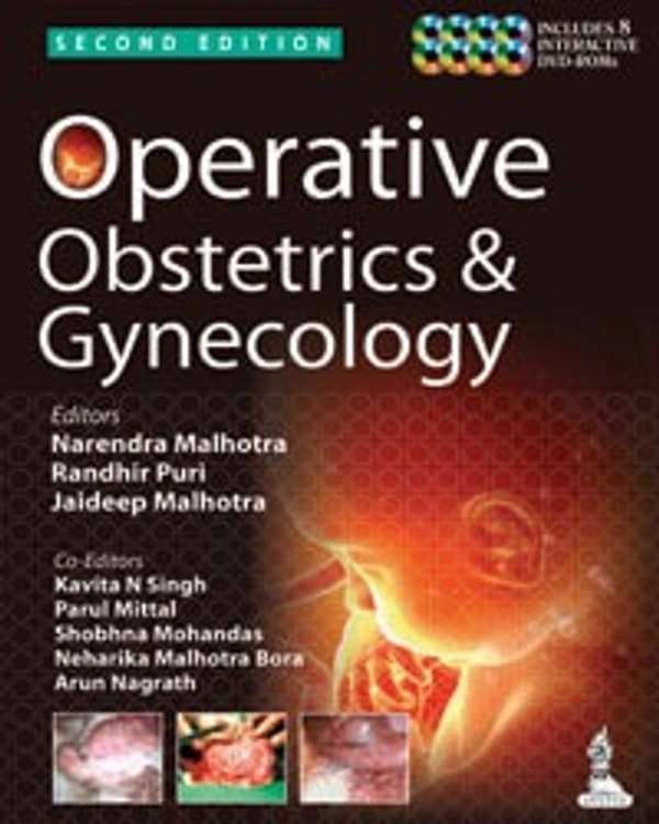 OPERATIVE OBSTETRICS & GYNECOLOGY INCLUDES 8 DVD-ROMS - 9789351521617, NARENDRA MALHOTRA, JAYPEE