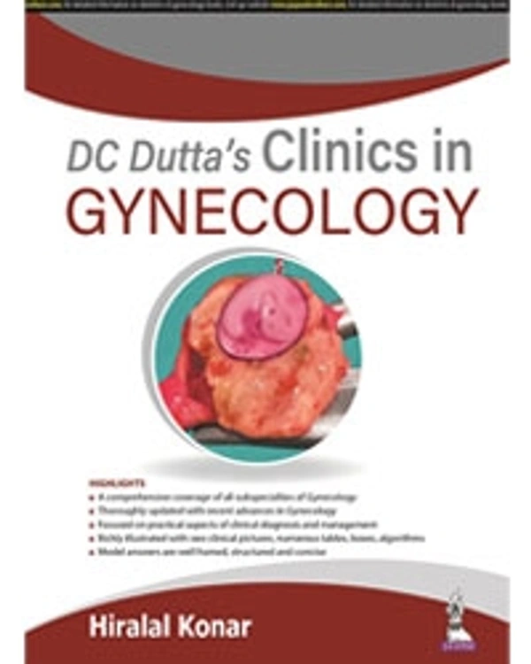 DC DUTTA�S CLINICS IN GYNECOLOGY - 9789354651397, HIRALAL KONAR, JAYPEE, PAPERBACK