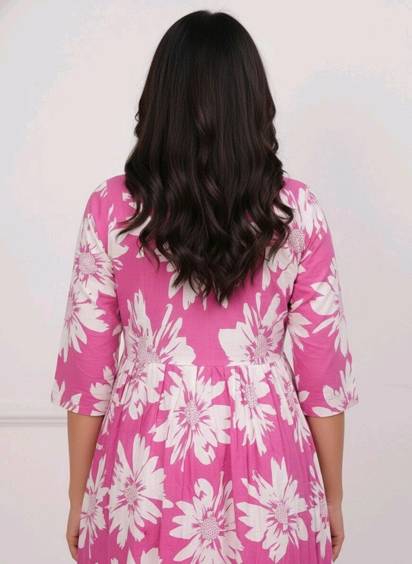 Kaysha FLORAL Feeding Kurti Rose - L