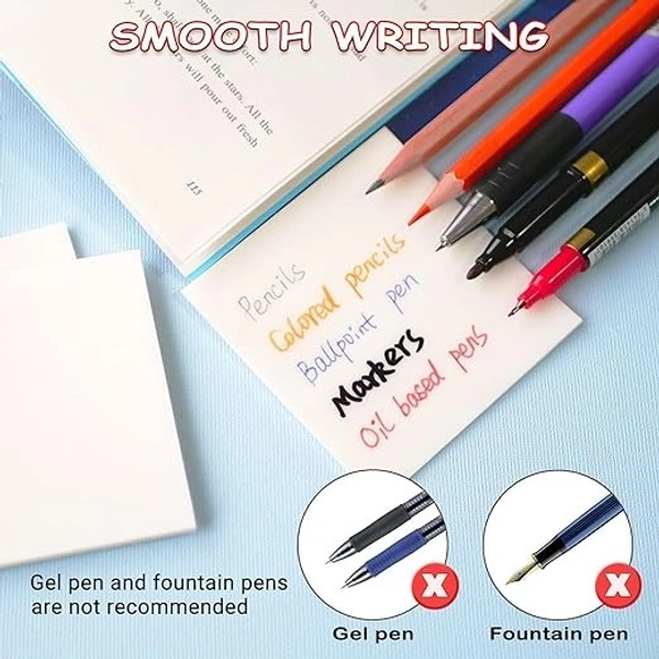 TRANSPARENT STICKY NOTES WITHOUT BOX ORANGE