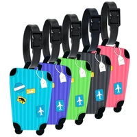 Silicon Luggage Name Tags (set of 5)