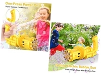 New Getting Bubble Making Toy Machine( 8 Hole )Battery Operated Bubbles Gun (120 pcs in 1 ctn )