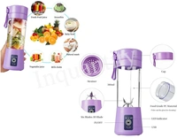 Portable Juicer Cup, Juice and Shakes ,Mini Blender (with Six Blades ) 30 pcs in 1 ctn