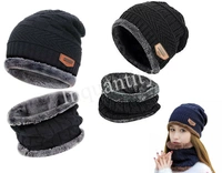 WINTER WOOLEN CAP & NECKWARMER FOR (Men And Women) Solid winter caps with multicolor (2 IN1)