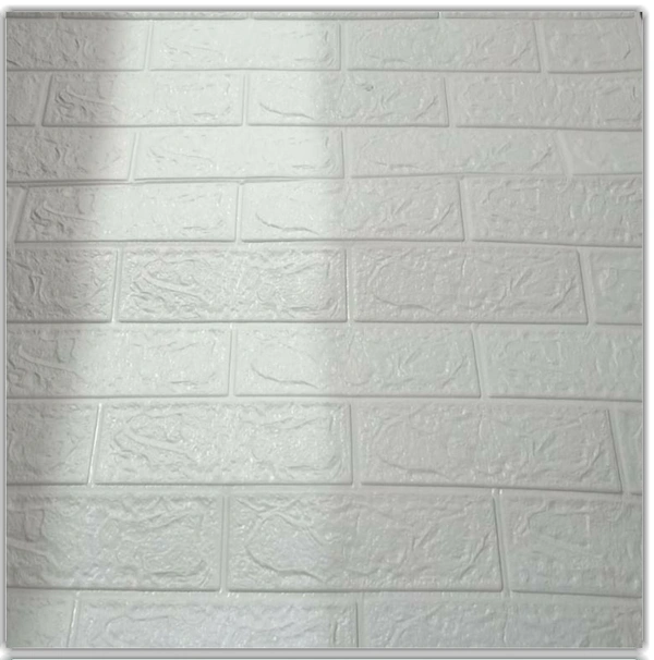 WALL STICKER BRICK WHITE - White
