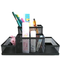 MULTI COMPARTMENT METAL PEN STAND