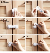HARD PLASTIC CHILD SAFETY LOCK (SET OF 3)