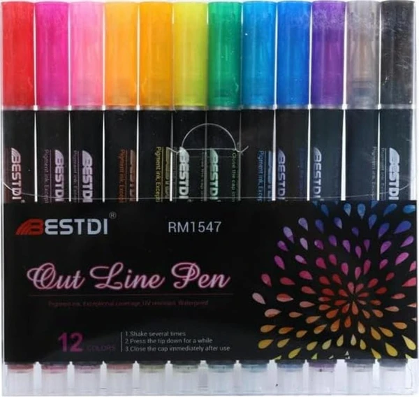 OUT LINE PEN (SET OF 12)