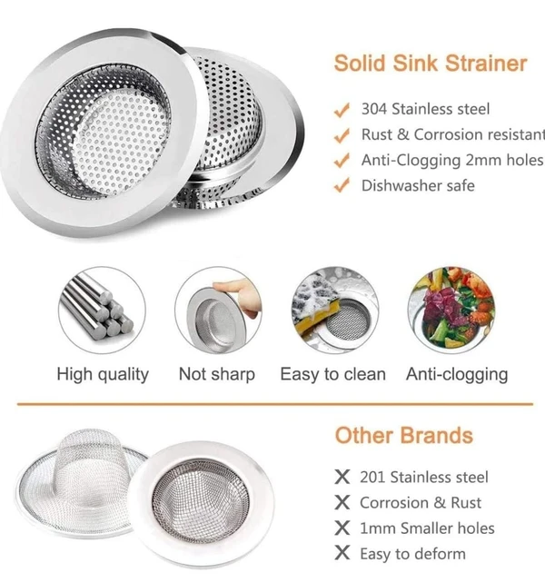 Sink Strainer Steel Akhand 9cm