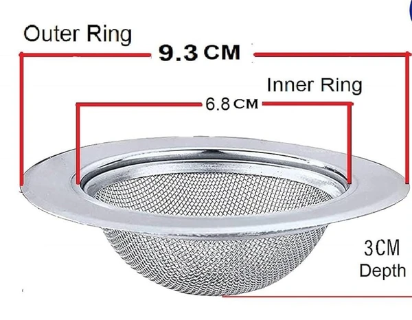 Sink Strainer Steel Mesh 9CM