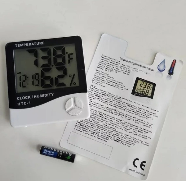 Thermometer With Alarm Clock