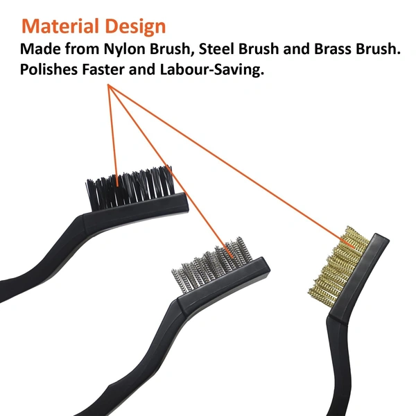 WIRE BRUSH SET 3 PCS BIG