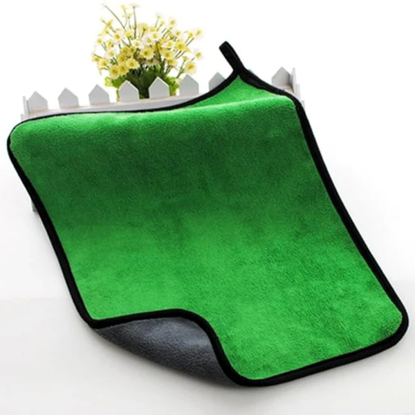 MICROFIBER TOWEL GREEN 40X30 CM