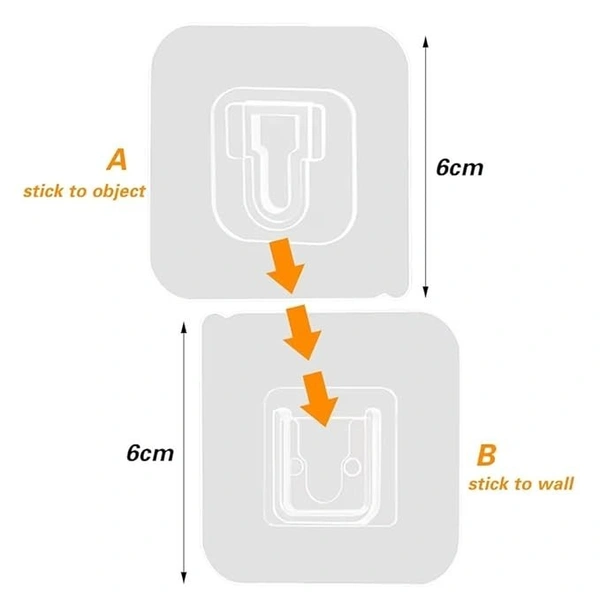 MALE FEMALE ADHESIVE WALL HOOK