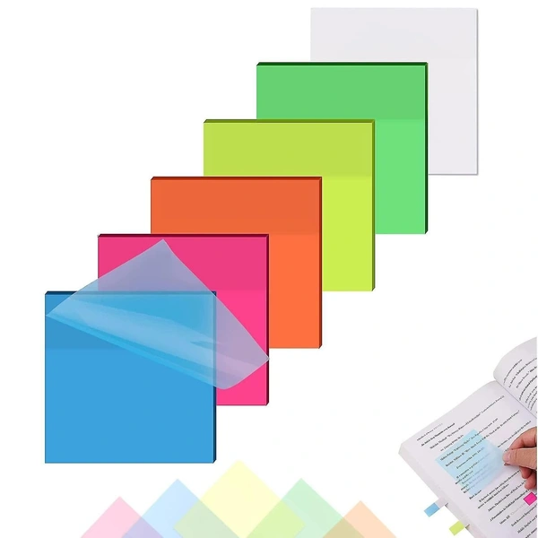 TRANSPARENT STICKY NOTES WITHOUT BOX BLUE