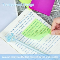 TRANSPARENT STICKY NOTES WITHOUT BOX ORANGE