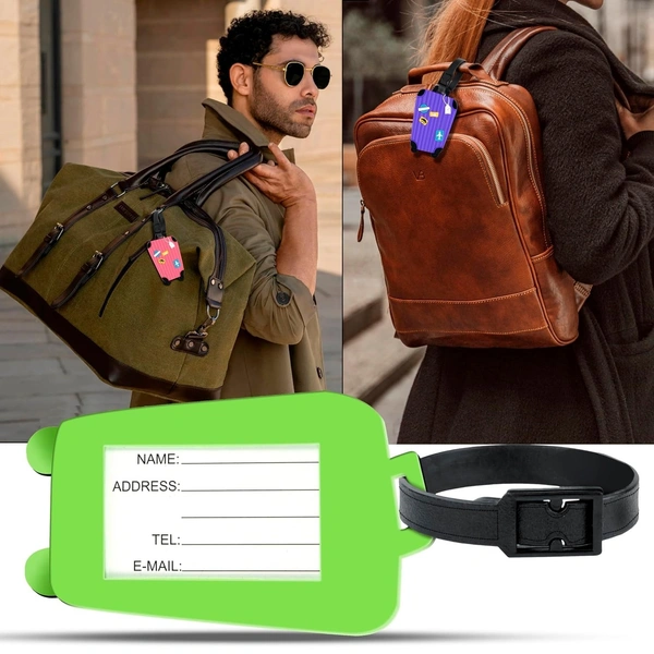 Silicon Luggage Name Tags (set of 5)
