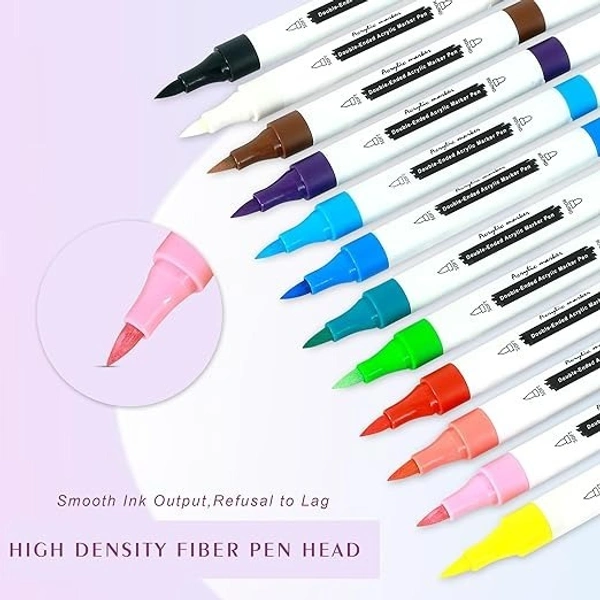 ACRYLIC MARKER 2 SIDES ( SET OF 12) M695