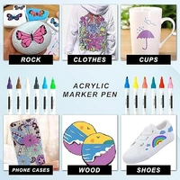 ACRYLIC MARKER 2 SIDES ( SET OF 12) M695